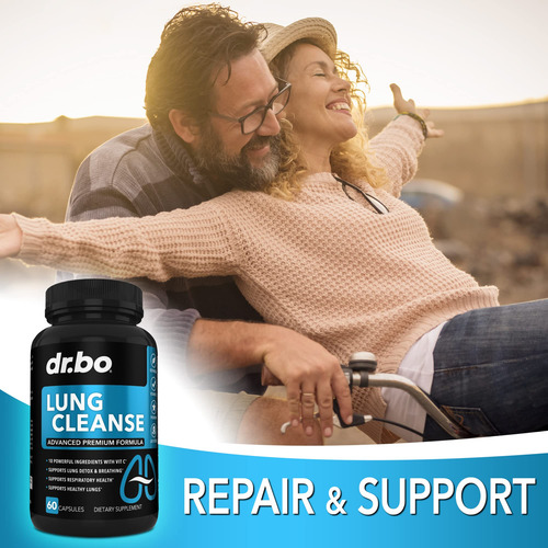 Suplemento Dr. Bo Lung Cleanse Support 60 Cápsulas - Imagem 5