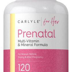 Vitaminas Pré-natais Carlyle Para Mulheres | 120 Cápsulas |