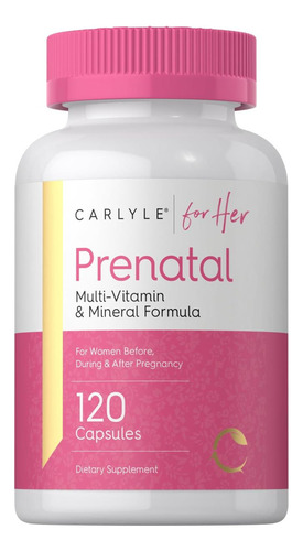 Vitaminas Pré-natais Carlyle Para Mulheres | 120 Cápsulas |