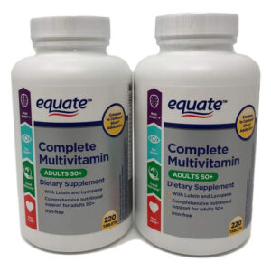 Genérico Equate Adulto Maduro 50+ Um Multivitamínico Complet