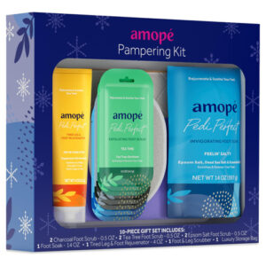 Kit De Mimos Amopé Com Esfoliante A Carvão, Melaleuca E Sal