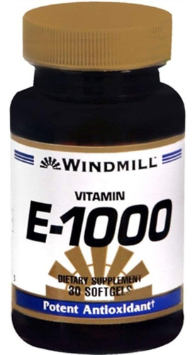Vitamina E Sun Wmill 1000 Ui 30 Cápsulas