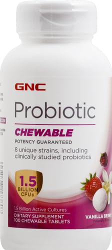 Probiótico 1.5bi Gnc Mastigável De 100 Comprimidos - Imagem 6