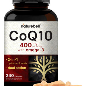 Suplemento Naturebell Coq10 400 Mg Com Ômega-3 240 Cápsulas