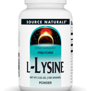 Source Naturals L-lisina Em Pó De Forma Livre - Suplemento