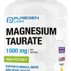 Suplemento Puregen Labs Taurato De Magnésio 1500 Mg 180 Cáps