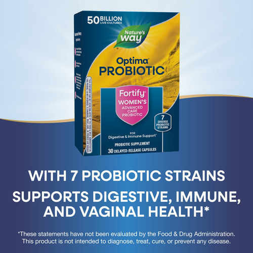 Probiótico Nature"s Way Fortify Optima Para Mulheres 30 Cáps - Imagem 4