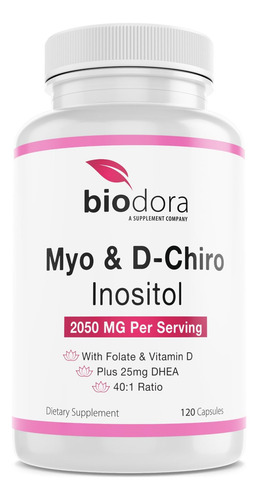 Suplemento Biodora Myo & D-chiro Inositol 2050 Mg 120 Cápsul