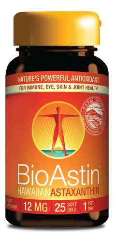 Suplemento Nutrex Hawaii Bioastin Astaxantina Havaiana 12 Mg
