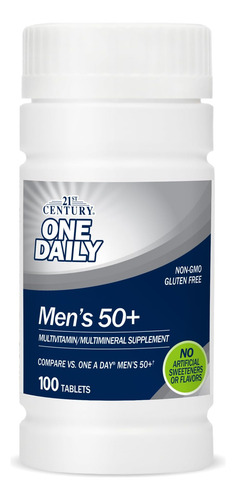 21st Century One Daily Mens 50+ Comprimidos, 100 Contagens