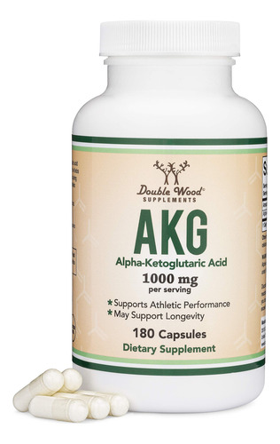 Suplemento Double Wood Akg (ácido Alfa Cetoglutárico) 1.000