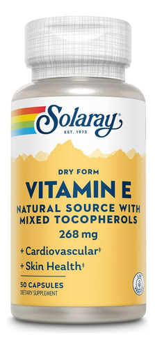 Vitamina E Solaray 400ui 50 Cápsulas