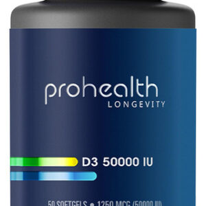 Suplemento Prohealth Vitamina D3 50.000 Ui 50 Cápsulas Gelat