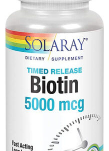 Biotina 5.000 Mcg 60 Cápsulas Da Solaray