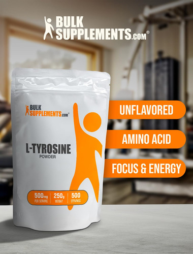 Suplemento Bulksupplements.com L-tirosina Em Pó 250g - Imagem 5