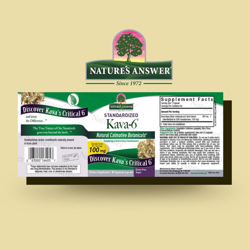 Natures Answer Kava Root Powder 90 Cápsulas - Kava Powder Pa - Imagem 2