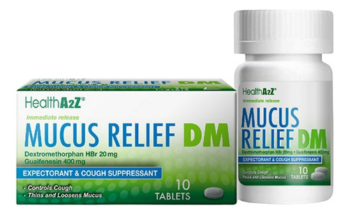 Mucus Relief 10 Comprimidos Da Health A2z - Imagem 2