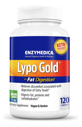Enzimedica Lypo Ouro, Enzimas Digestivas Para Digestão De Go