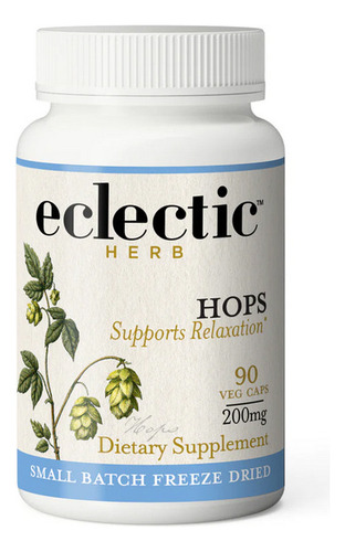 Lúpulo 90 Cápsulas Da Eclectic Herb