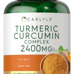 Suplemento Carlyle Curmeric Curcumin 2400mg 180 Cápsulas
