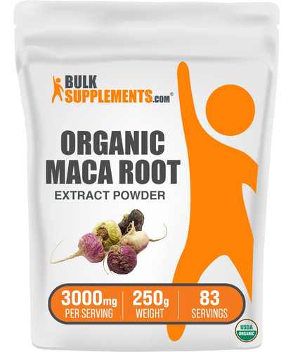 Suplemento Bulksupplements.com Extrato De Raiz De Maca Em Pó