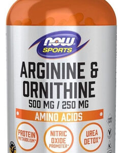 Arginina E Ornitina 250 Cápsulas Da Now Foods