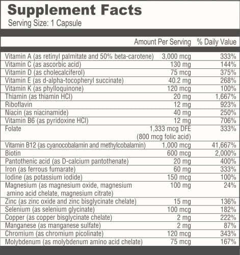 Bariatricpal Multivitamin One 1 Por Dia! Cápsula Multivitamí - Imagem 3