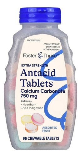 Carbonato De Cálcio Antiácido Extra Forte Para Mastigar 750 - Imagem 2