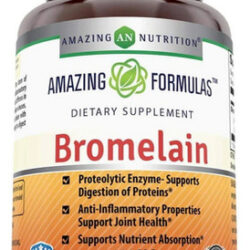 Fórmulas Incríveis De Bromelaína 500 Mg - 2400 Gdu 120 Cápsu