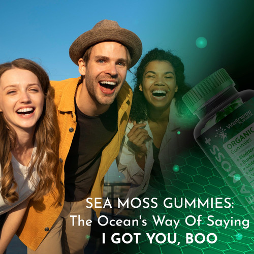Suplemento Wellness Labarx Sea Moss Gummies 3200 Mg 90 Unida - Imagem 7