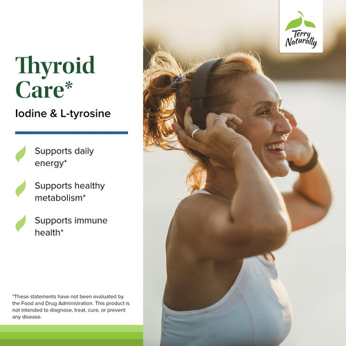 Suplemento Terry Naturally Thyroid Care 60 Cápsulas - Imagem 3