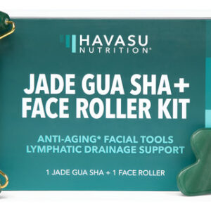 Gua Sha E Kit De Rolos Faciais Havasu Nutrition Jade Lymphat