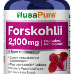 Suplemento Nusapure Forskolin 2100 Mg 180 Cápsulas Vegetais