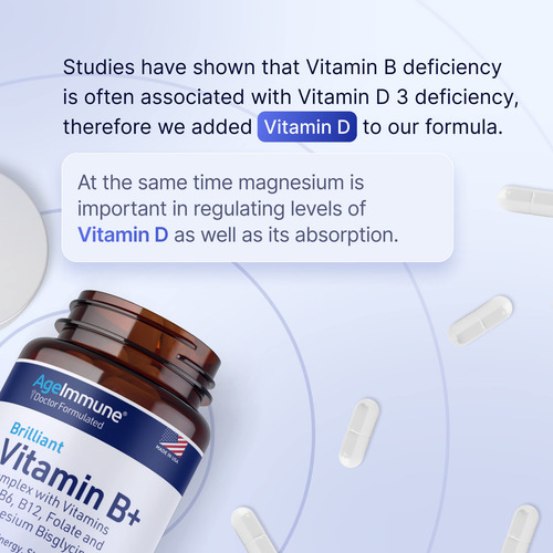 Suplemento Ageimmune Vitamin B Complex 60 Cápsulas - Imagem 4