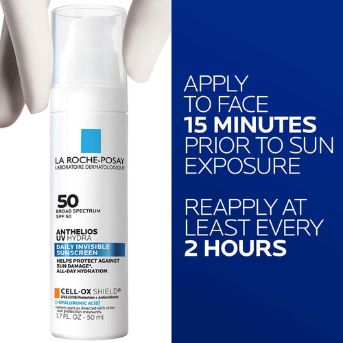Protetor Solar La Roche Posay Anthelios Uv Hydra Spf 50 50ml - Imagem 4