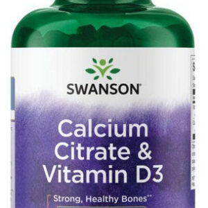 Citrato De Cálcio E Vitamina D3 250 Comprimidos Da Swanson V