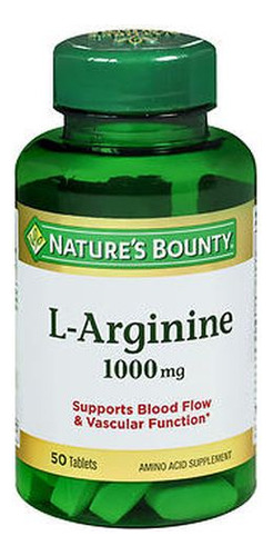Nature"s Bounty L-arginina 1000 Mg 50 Comprimidos Da Nature"