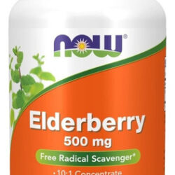 Sabugueiro 500 Mg 120 Cápsulas Vegetais Da Now Foods