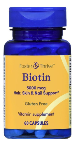 Biotina 5000 Mcg 60 Cápsulas Da Foster And Thrive - Imagem 2