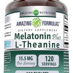 Fórmulas Incríveis De Melatonina Mais L-teanina 10 Mg/5,5 Mg