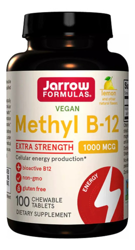 Suplemento Methyl B-12 Methylcobalamin Jarrow Formulas 100un - Imagem 2