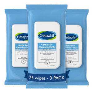 Toalhetes Cetaphil Para Limpeza Suave Da Pele Para Rosto E C