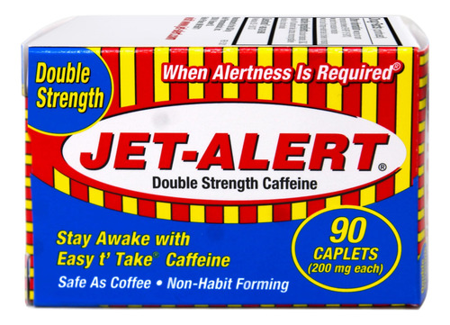 Cápsulas De Cafeína Jet-alert Double Strength 200 Mg 90 Cáps - Imagem 2