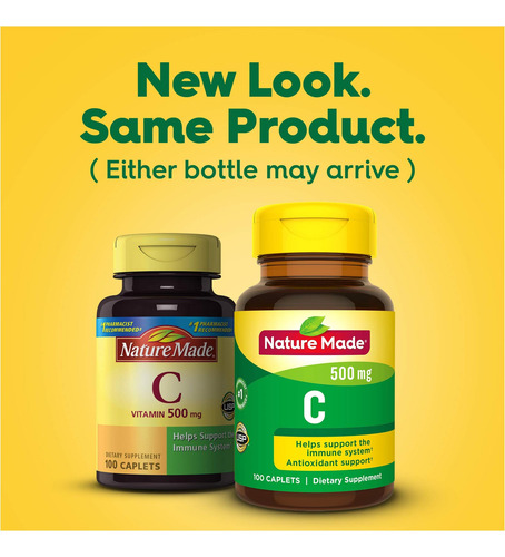 Nature Made Vitamina C 500 Mg Cápsulas 100 Ct - Imagem 2