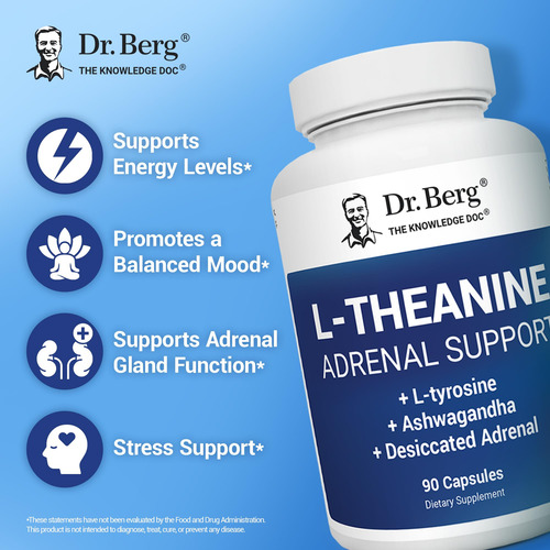 Suplemento Dr. Berg L-teanina 200 Mg Com Zinco, Cobre E Cinz - Imagem 3