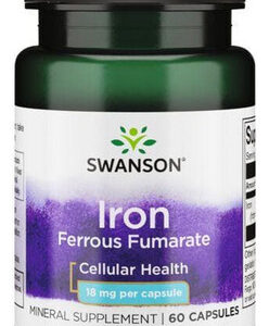 Fumarato De Ferro Ferroso 18 Mg 60 Cápsulas Da Swanson Vitam