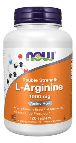 L-arginina 1000 Mg 120 Comprimidos Da Now Foods