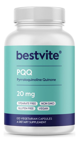 Bestvite Pqq 20mg (pirroloquinolina Quinona) (120 Cápsulas V