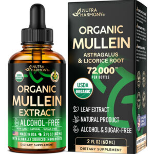 Verbasco Em Gotas Nutraharmony Para Pulmões 60 Ml Usda Organ