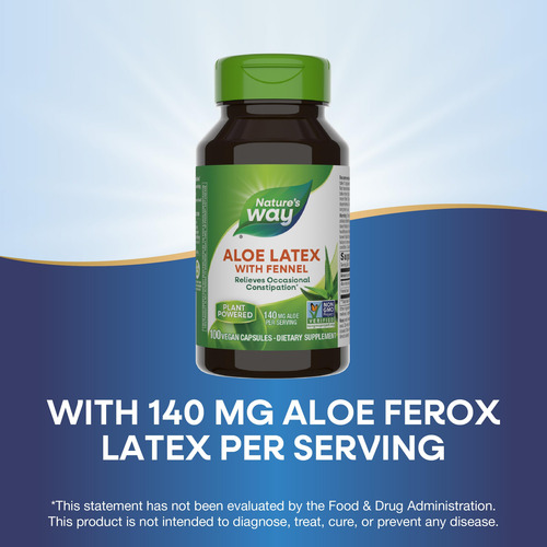 Suplemente O Látex De Aloe Nature"s Way Com Tampa 100% Vegan - Imagem 4